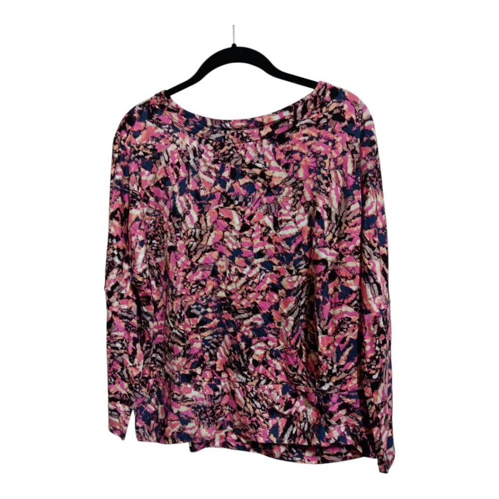 Nic + Zoe Kaleidoscope Top with Stretch Gather Detail Right Hem. - Picture 5 of 12